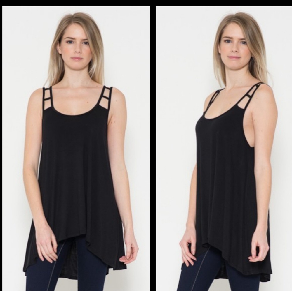 Black Detailed Top